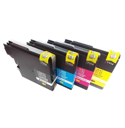 Compatible Brother LC1100 Multipack 4 Ink Ctgs [LC1100BK/C/M/Y LC980BK/C/M/Y]