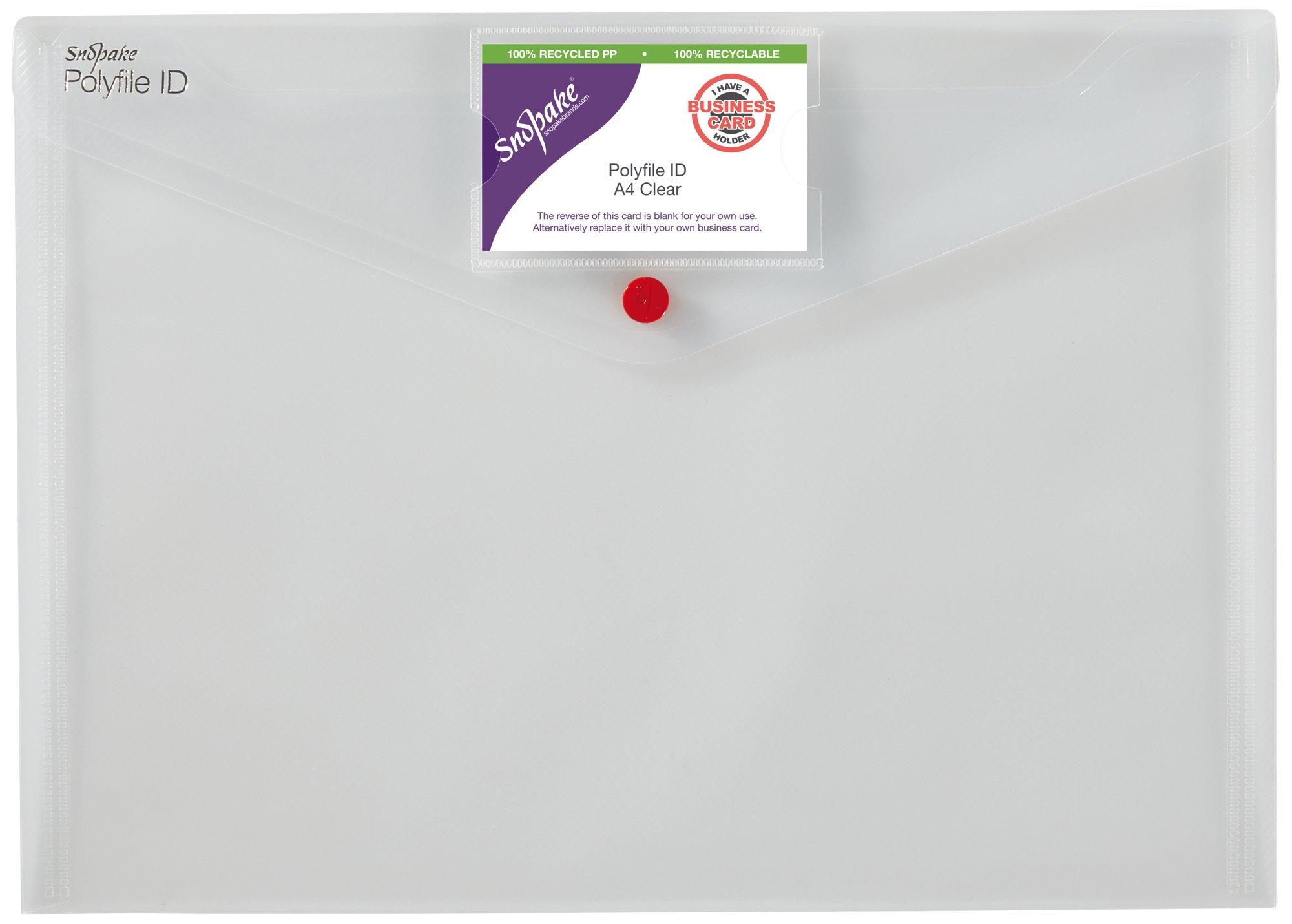 Snopake Polyfile ID A4 Clear- 5 Files