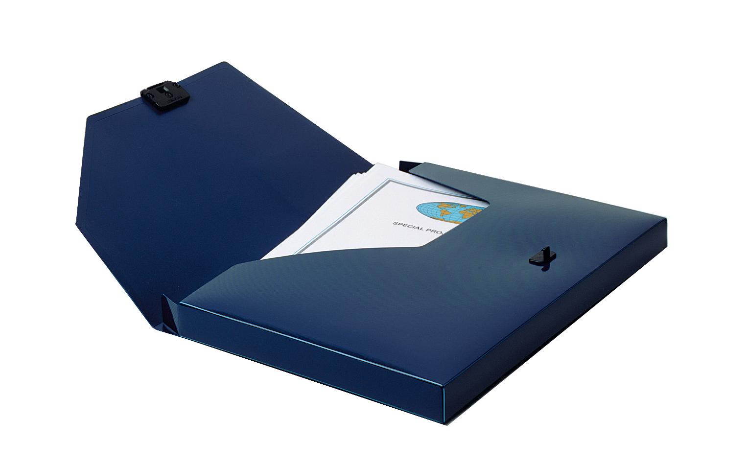 Snopake DocBox 25 A4 Dark Blue (Single)