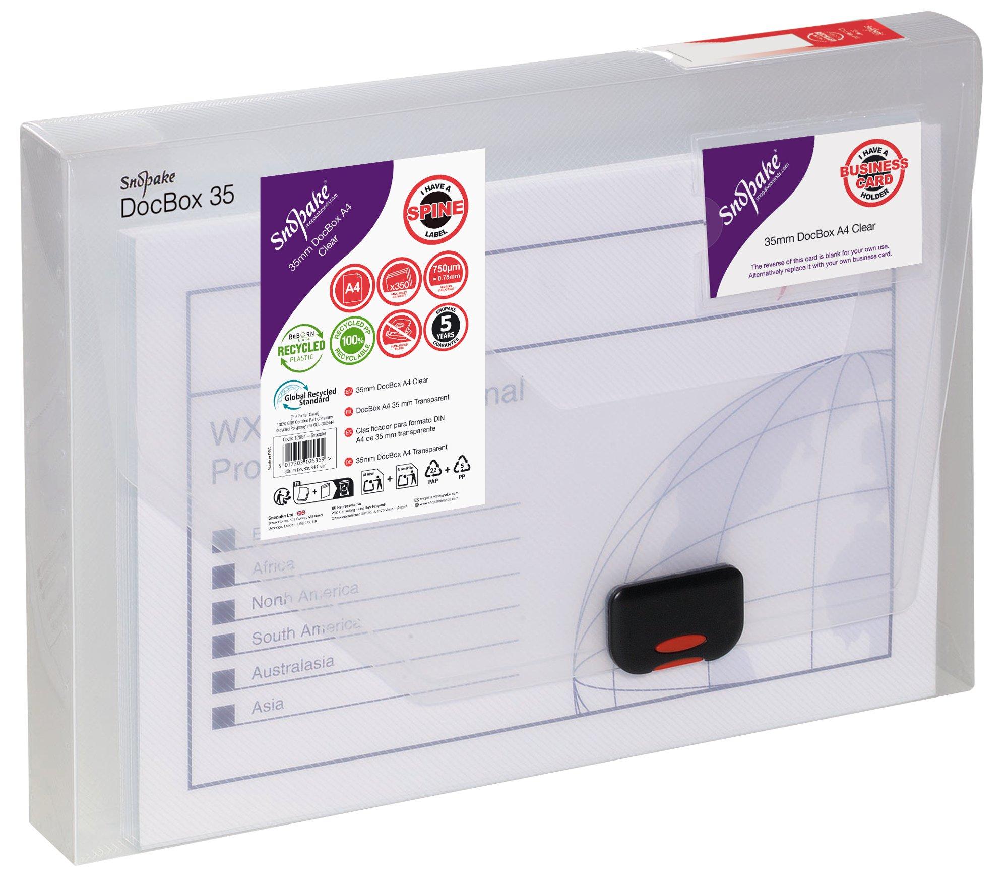 Snopake DocBox 35 A4 Clear (Single)
