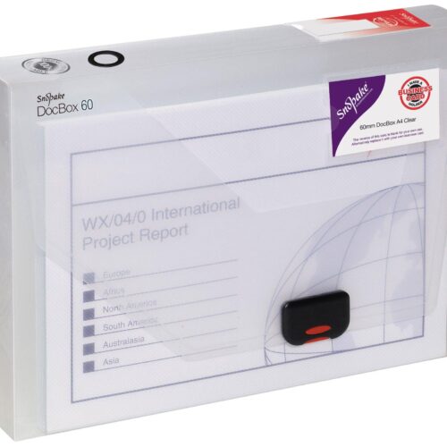 Snopake GRS DocBox 60 A4 Clear- 1 Box