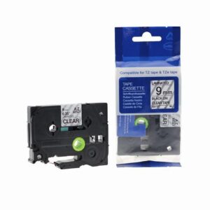 Compatible Brother P Touch TZe-121 (YT-121) Labelling Tape Cassette Black on Clear also for TZ-121