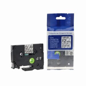 Compatible Brother P Touch TZe-131 (YT-131) Labelling Tape Cassette Black on Clear also for TZ-131