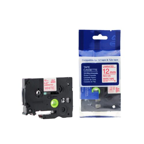 Compatible Brother P Touch TZe-232 (YT-232) Labelling Tape Cassette Red on White also for TZ-232