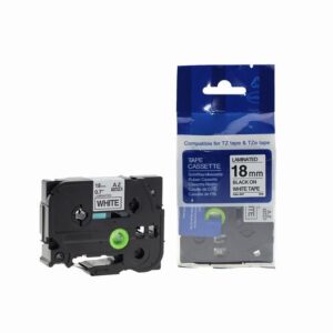 Compatible Brother P Touch TZe-241 (YT-241) Labelling Tape Cassette Black on White also for TZ-241