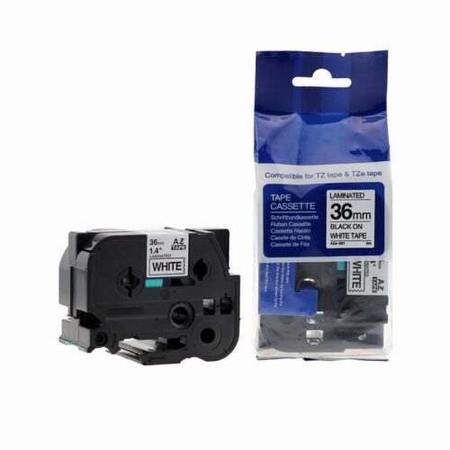 Compatible Brother P-Touch TZe-261 Labelling Tape Cassette Black on White also for TZ-261