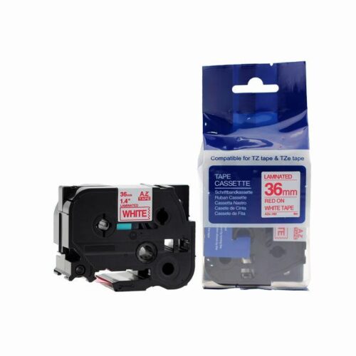 Compatible Brother P-Touch TZe-262 Labelling Tape Cassette Red on White also for TZ-262