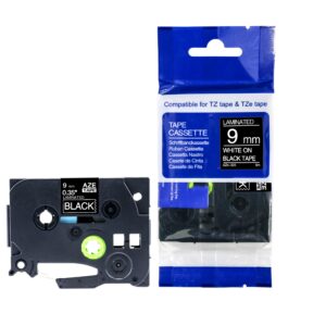 Compatible Brother P-Touch TZe-325 Labelling Tape Cassette White on Black also for TZ-325