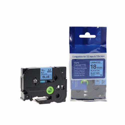 Compatible Brother P Touch TZe-541 (YT-541) Labelling Tape Cassette Black on Blue also for TZ-541