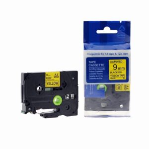 Compatible Brother P Touch TZe-621 (YT-621) Labelling Tape Cassette Black on Yellow also for TZ-621