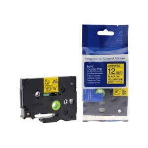 Compatible Brother P Touch TZe-631 (YT-631) Labelling Tape Cassette Black on Yellow also for TZ-631