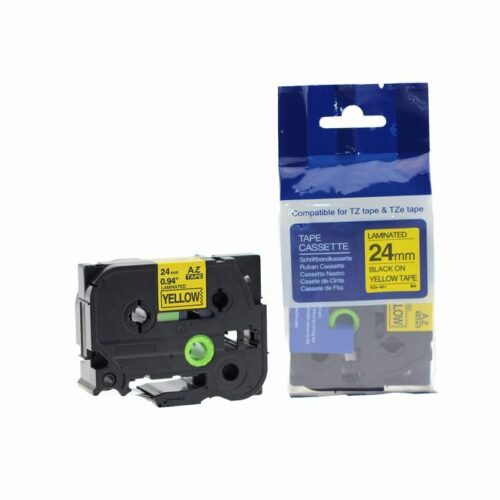 Compatible Brother P-Touch TZe-651 (YT-651) Labelling Tape Cassette Black on Yellow also for TZ-651