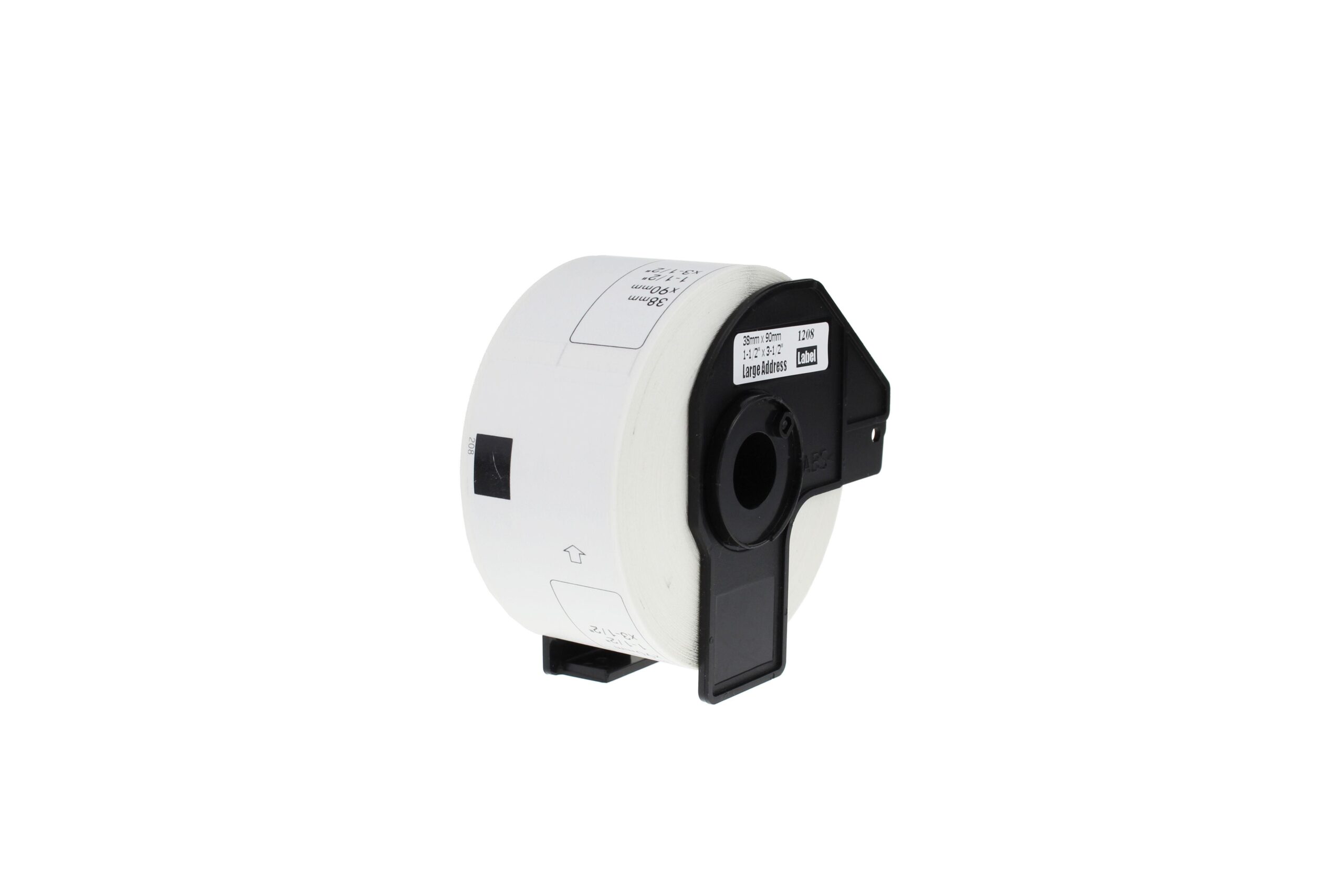 Compatible Brother DK-11208 Large White Paper Address Labels Roll of 400 (38mm x 90mm)