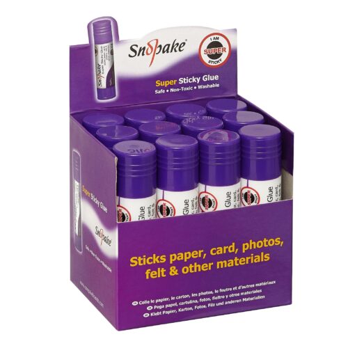 Snopake GRS Super Sticky Gluestick 21g Display- 12 Sticks
