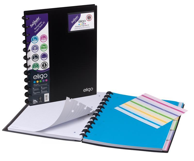 Snopake FSC Eligo ReOrganiser Project Book A4- 2 Books