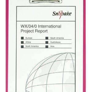 Snopake Clipboard A4 Pink- 1 Board