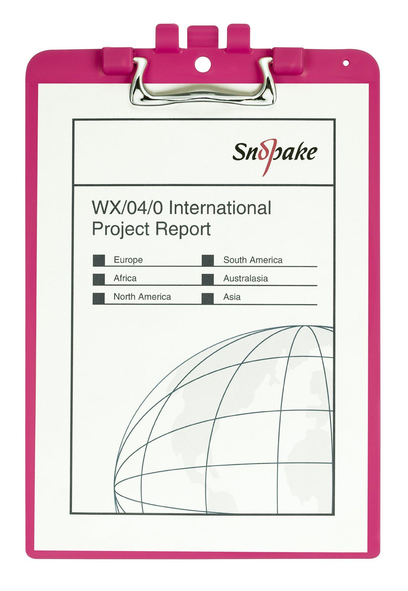 Snopake Clipboard A4 Pink- 1 Board