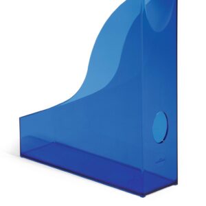 Durable Magazine Rack BASIC Clear Blue