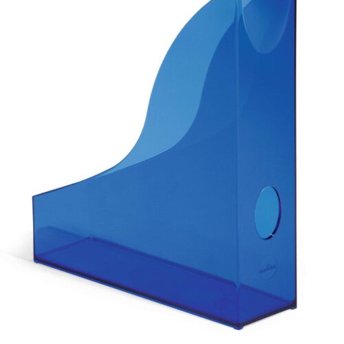 Durable Magazine Rack BASIC Clear Blue