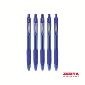 Zebra Z-Grip Smooth Retractable Ballpoint Pen Blue Ink Box 12