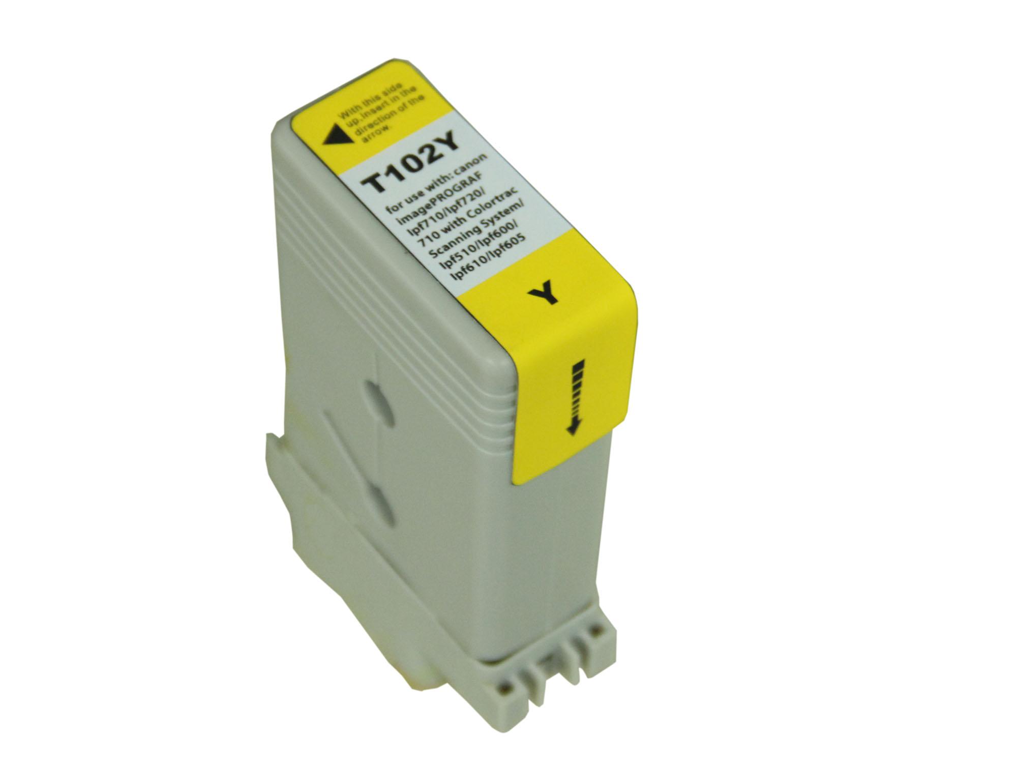 Compatible Canon PFI-102Y Yellow Ink Ctg