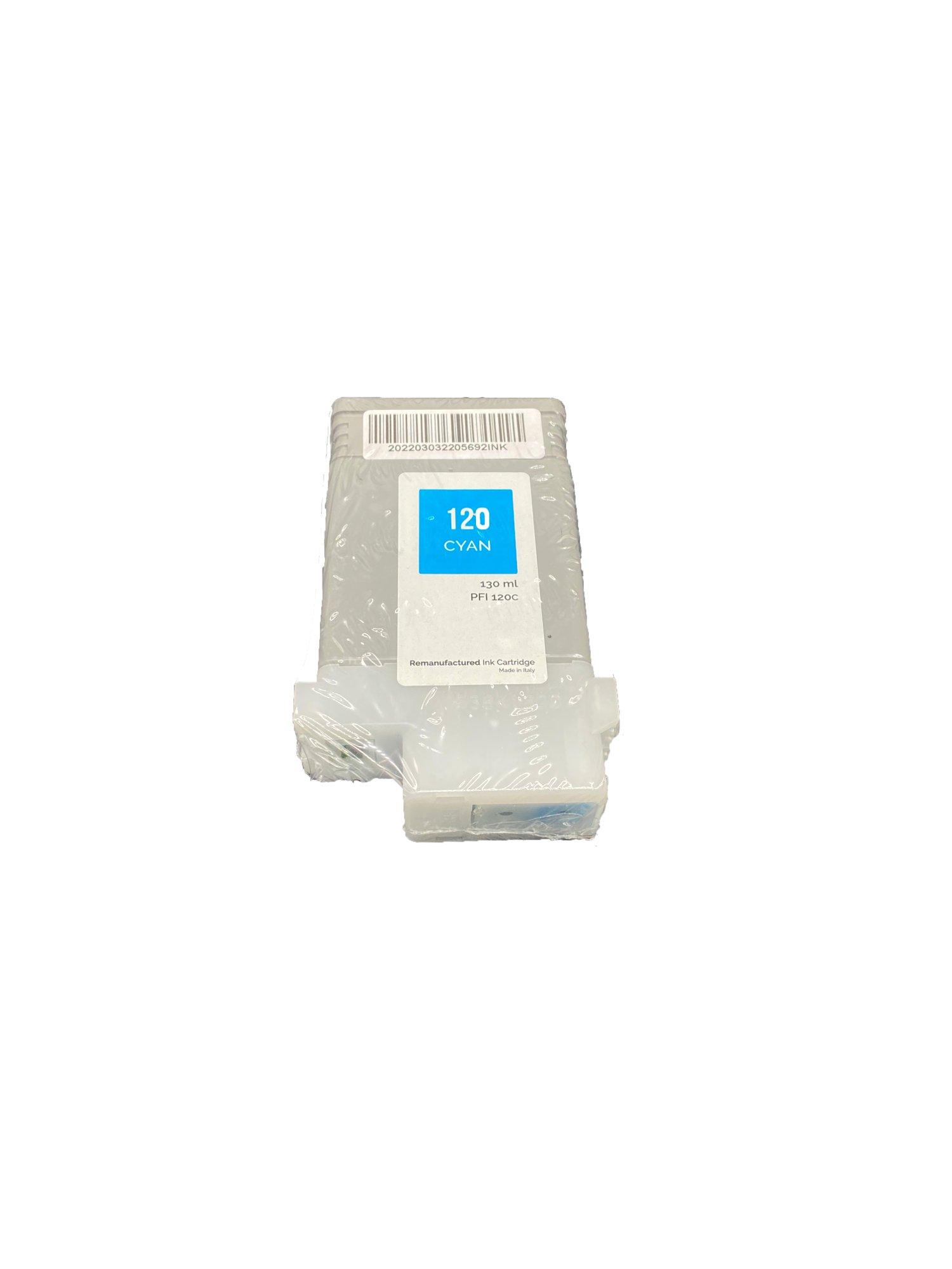 Remanufactured Canon PFI-120C Cyan Ink Cartridge