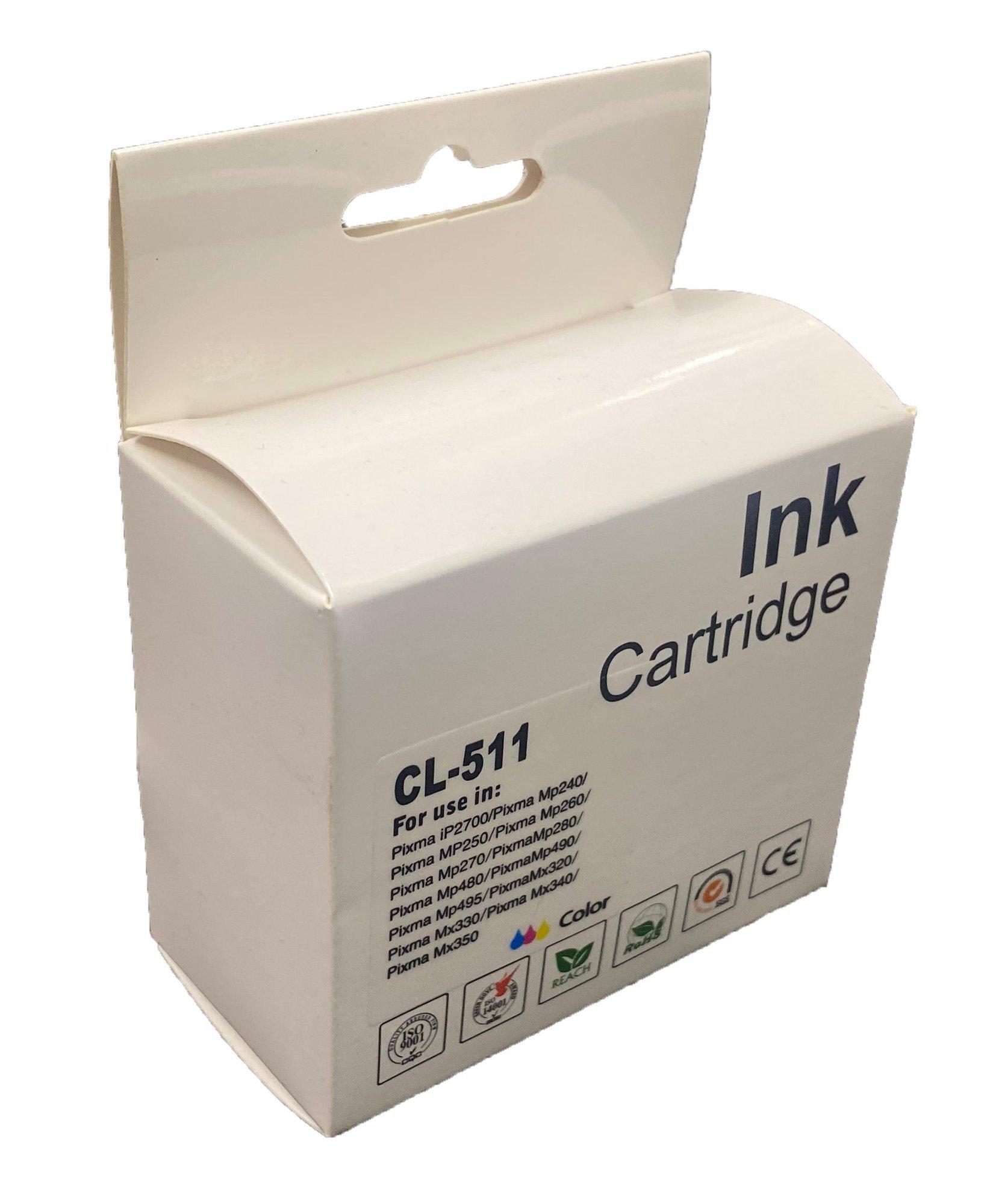 Remanufactured Canon MP240 Colour Ink CL-511 [R-CL-511]