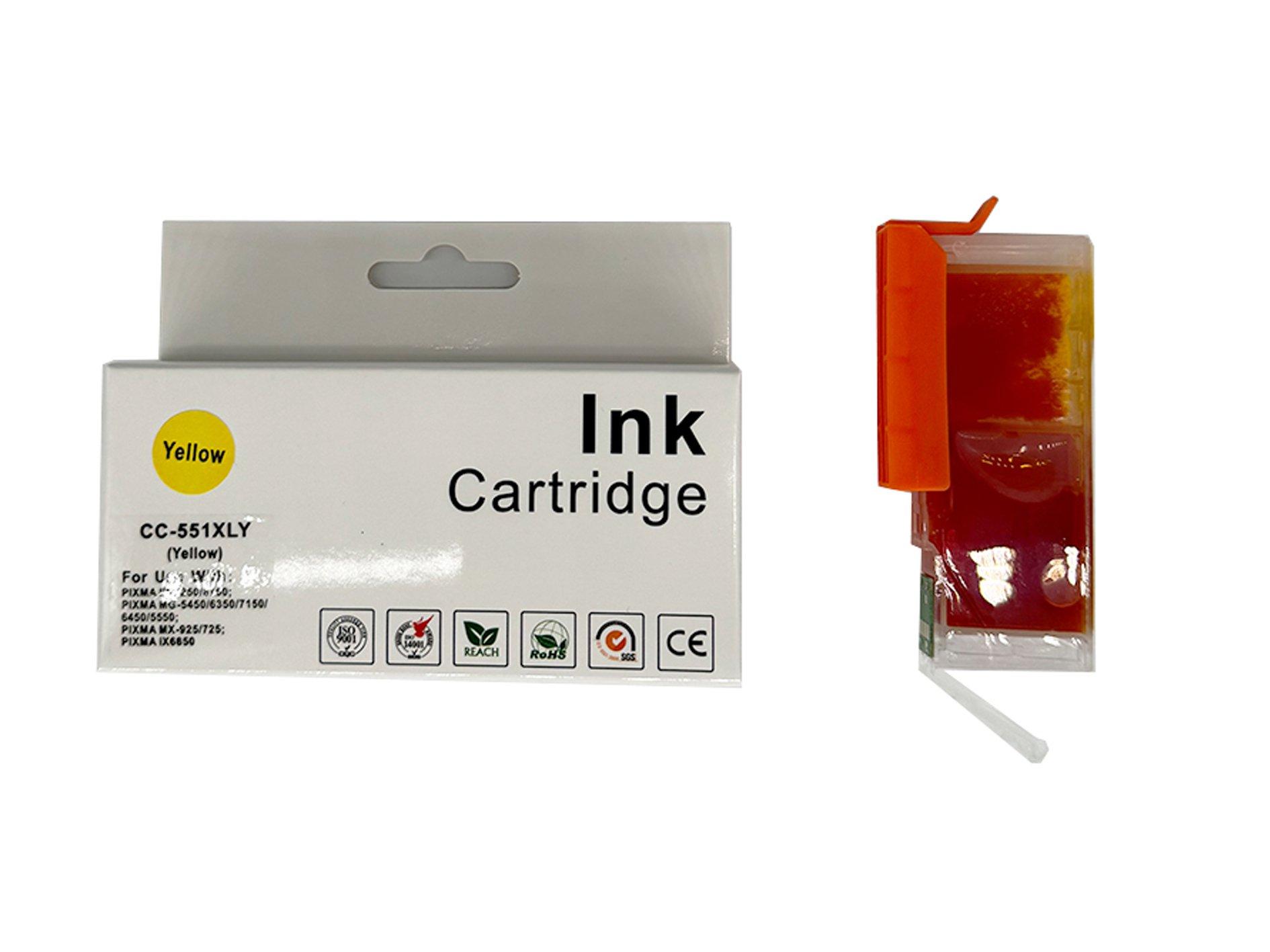Compatible Canon IP7250 CLI-551 XLY Yellow Ink Ctg [CC-551Y XL]