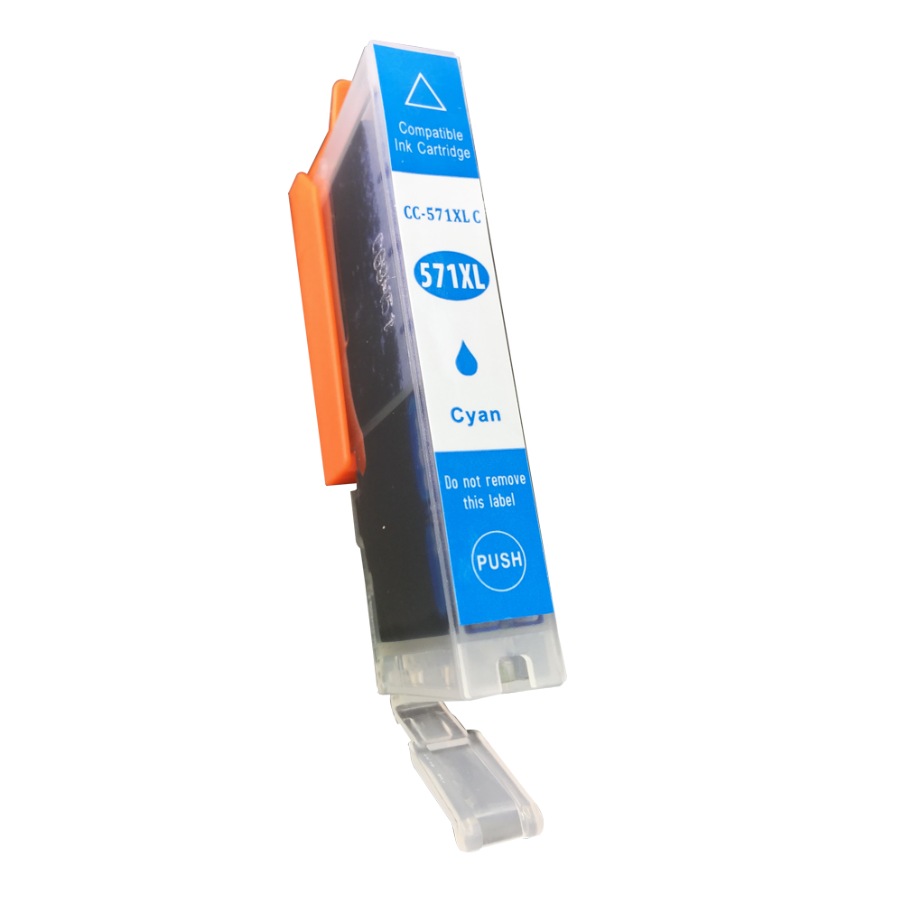 Compatible Canon CLI-571XLC High Yield Cyan Ink Ctg 0332C001