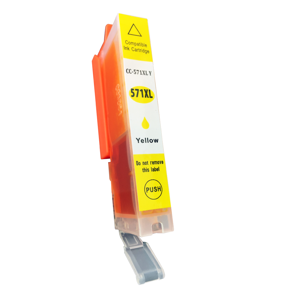 Compatible Canon CLI-571XLY High Yield Yellow Ink Ctg 0334C001
