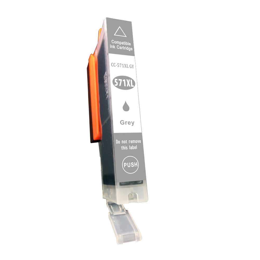 Compatible Canon CLI-571XLGY High Yield Grey Ink Ctg 0335C001