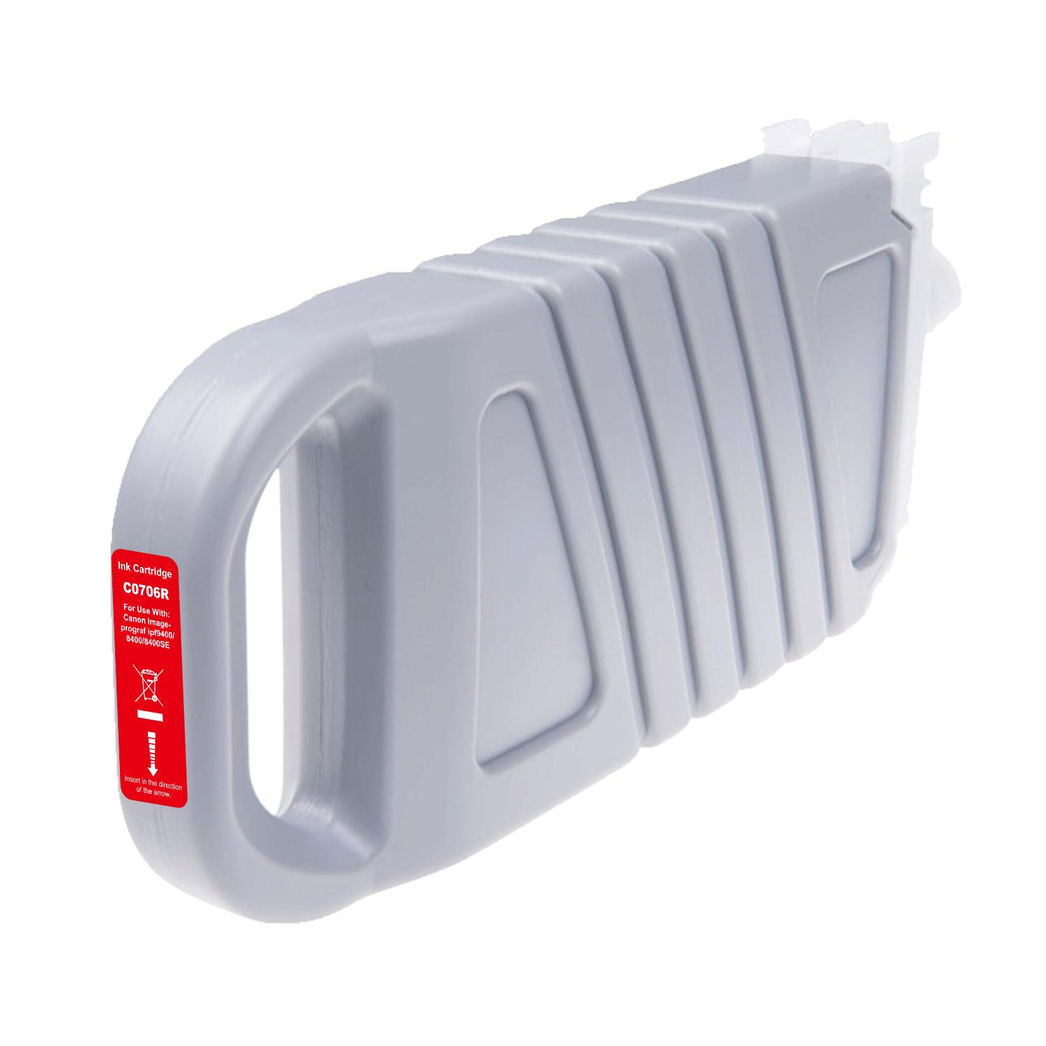 Compatible Canon G+G PFI-706R Hi Cap Red Wide Format Ink Ctg 6687B001AA