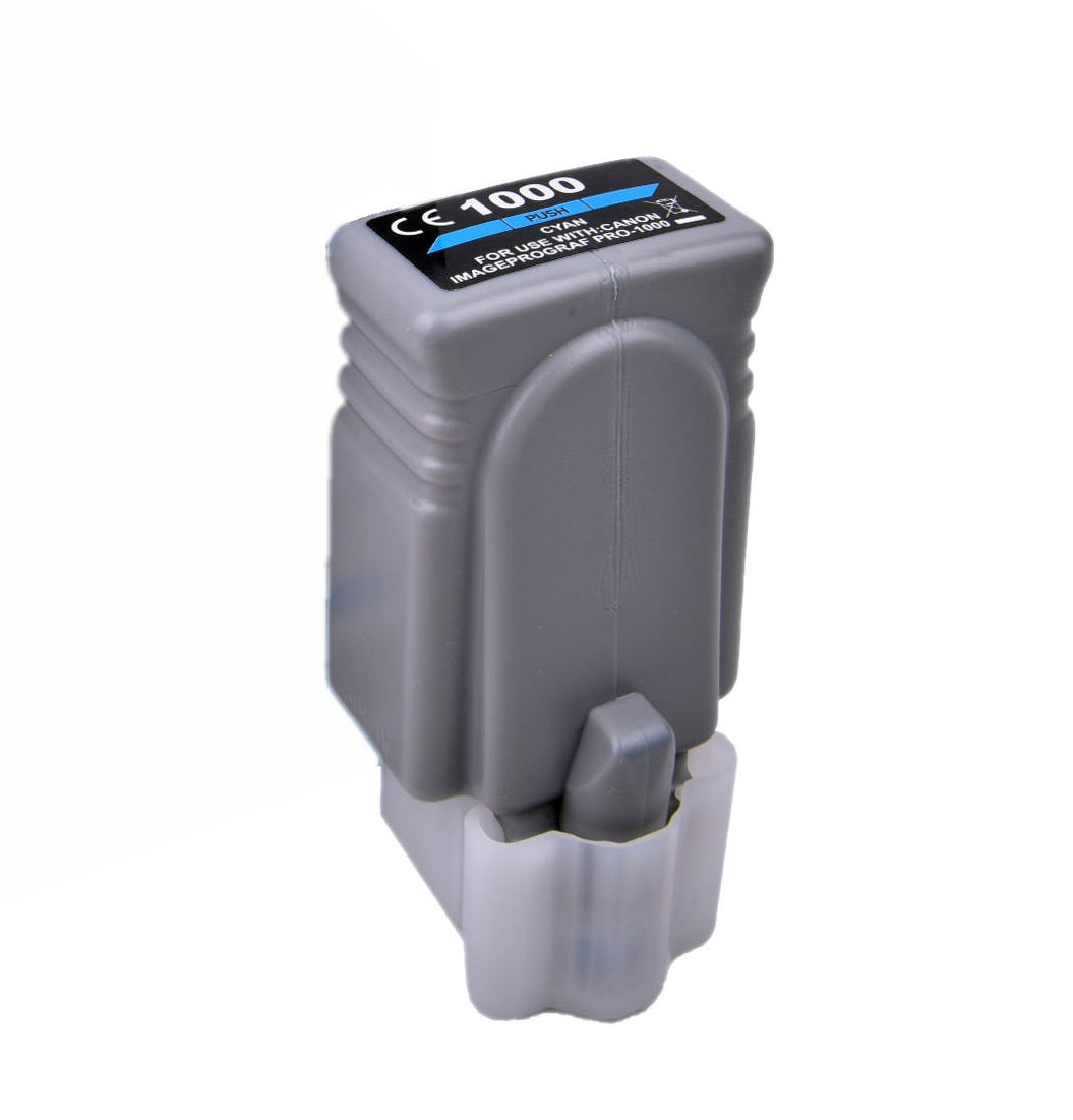 Compatible Canon G+G PFI-1000C Cyan Wide Format Ink Ctg 0547C001