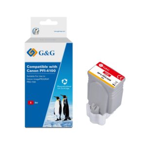 Compatible Canon G+G PFI-4100R Red Ink Cartridge 6785C001