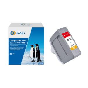 Compatible Canon G+G PFI-1300PC Photo Cyan High Capacity Ink Cartridge