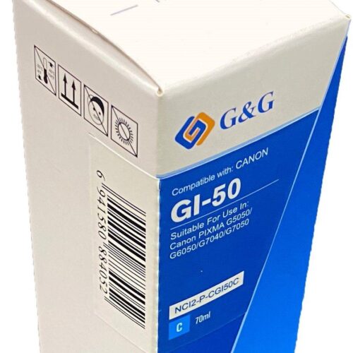 Compatible Canon G+G GI-50C Cyan Ink Bottle