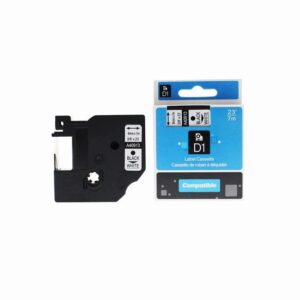 Compatible Dymo LM100 Labelling Tape Cassette 40913 S0720680 Black on White