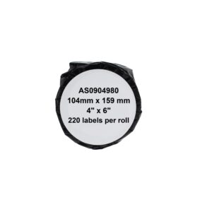Compatible Dymo S0904980 Ex Large Shipping Labels 4XL (Paper) Pack of 220 (104mm x 159mm)