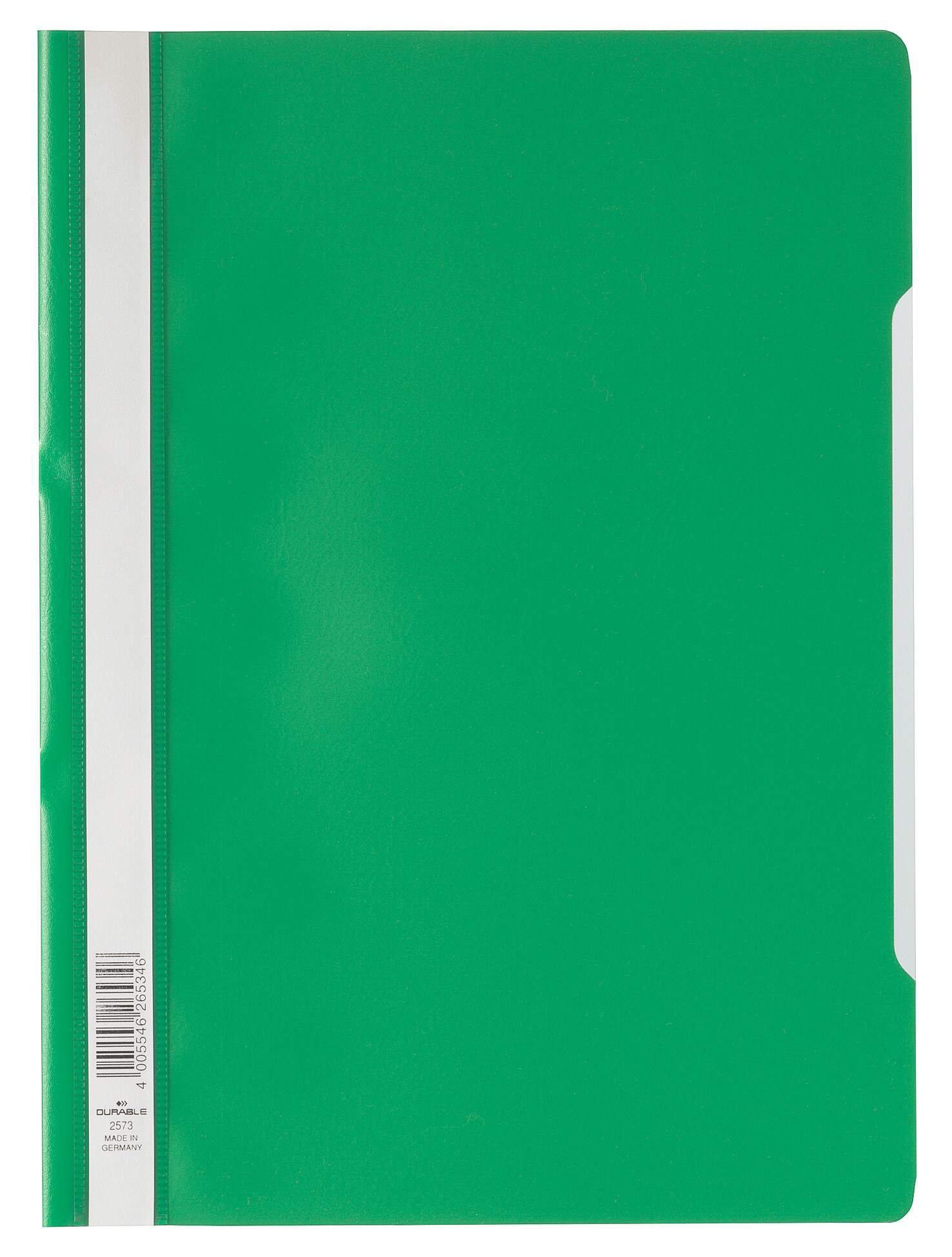 Durable Clear View A4 Folder Green (25)