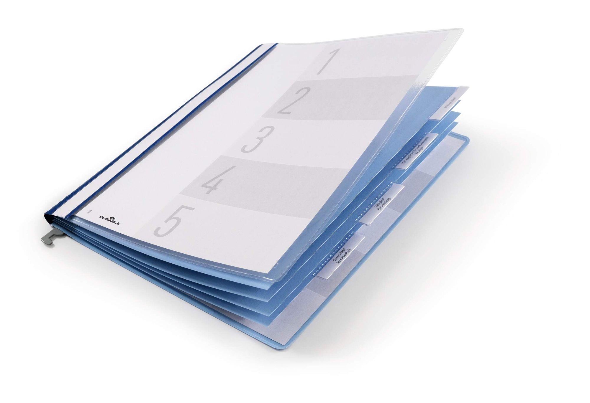 Durable Suspension Rail Folder A4 Blue (5 pack)