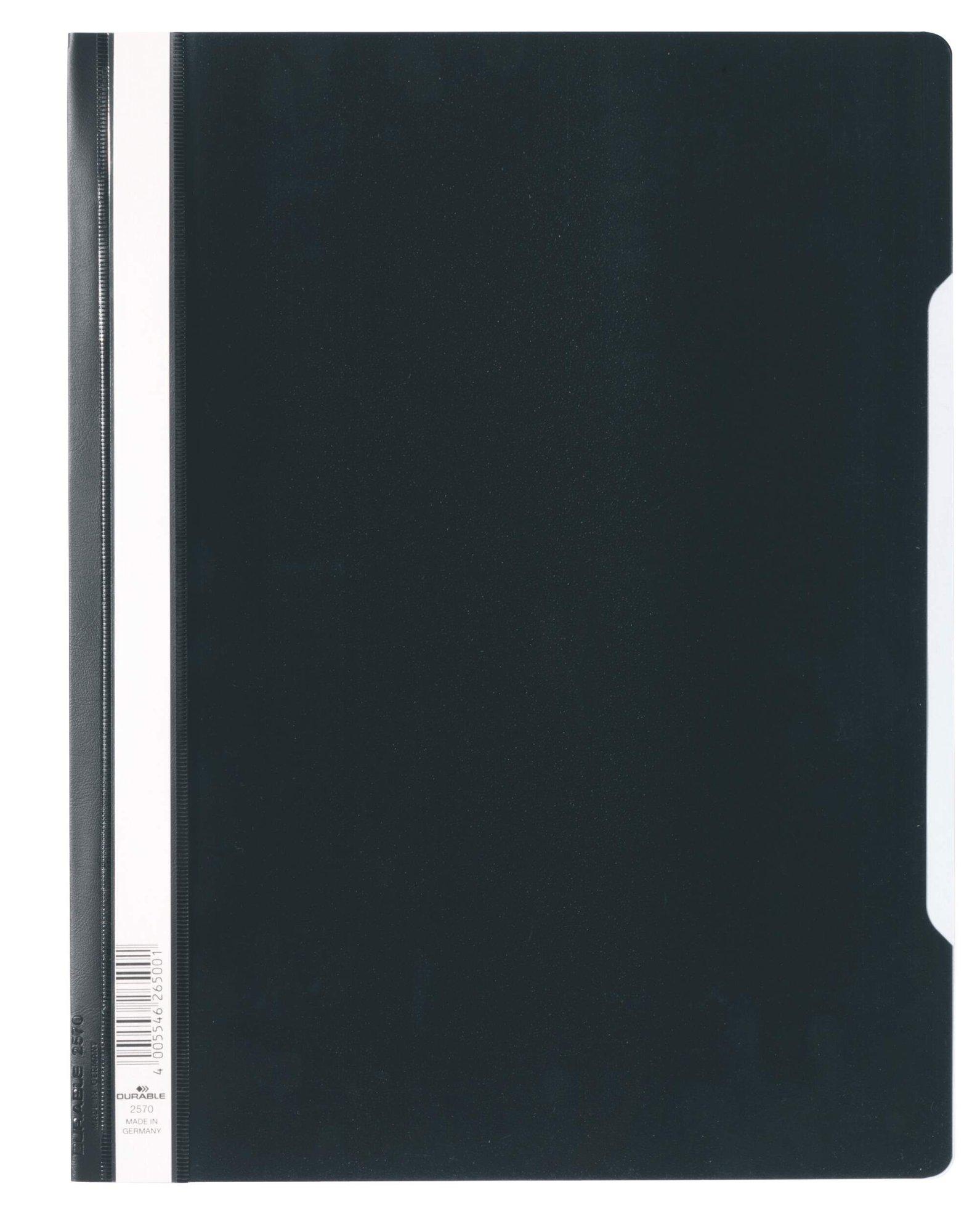 Durable Clear View A4 Folder Black (50)