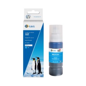Compatible Epson G+G 107 Cyan Ink Bottle C13T09B240 70ml Ink 7200 Pages