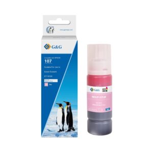 Compatible Epson G+G 107 Light Magenta Ink Bottle C13T09B640 70ml Ink 7200 Pages