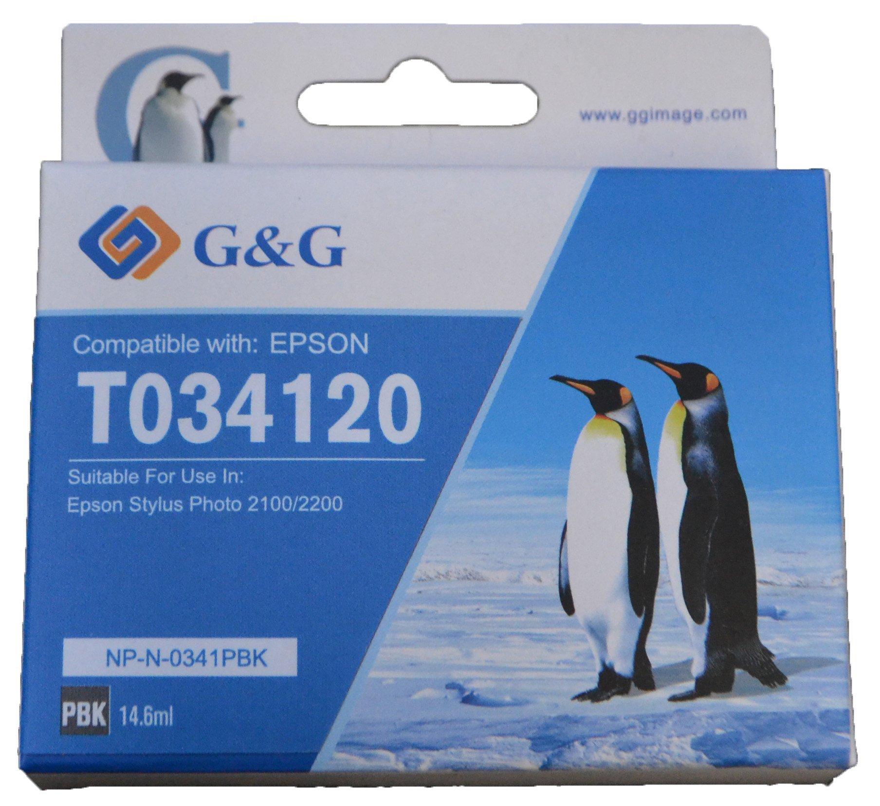 Compatible Epson G+G T0341 Black Ink Ctg T034140