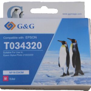 Compatible Epson G+G T0343 Magenta Ink Ctg T034340