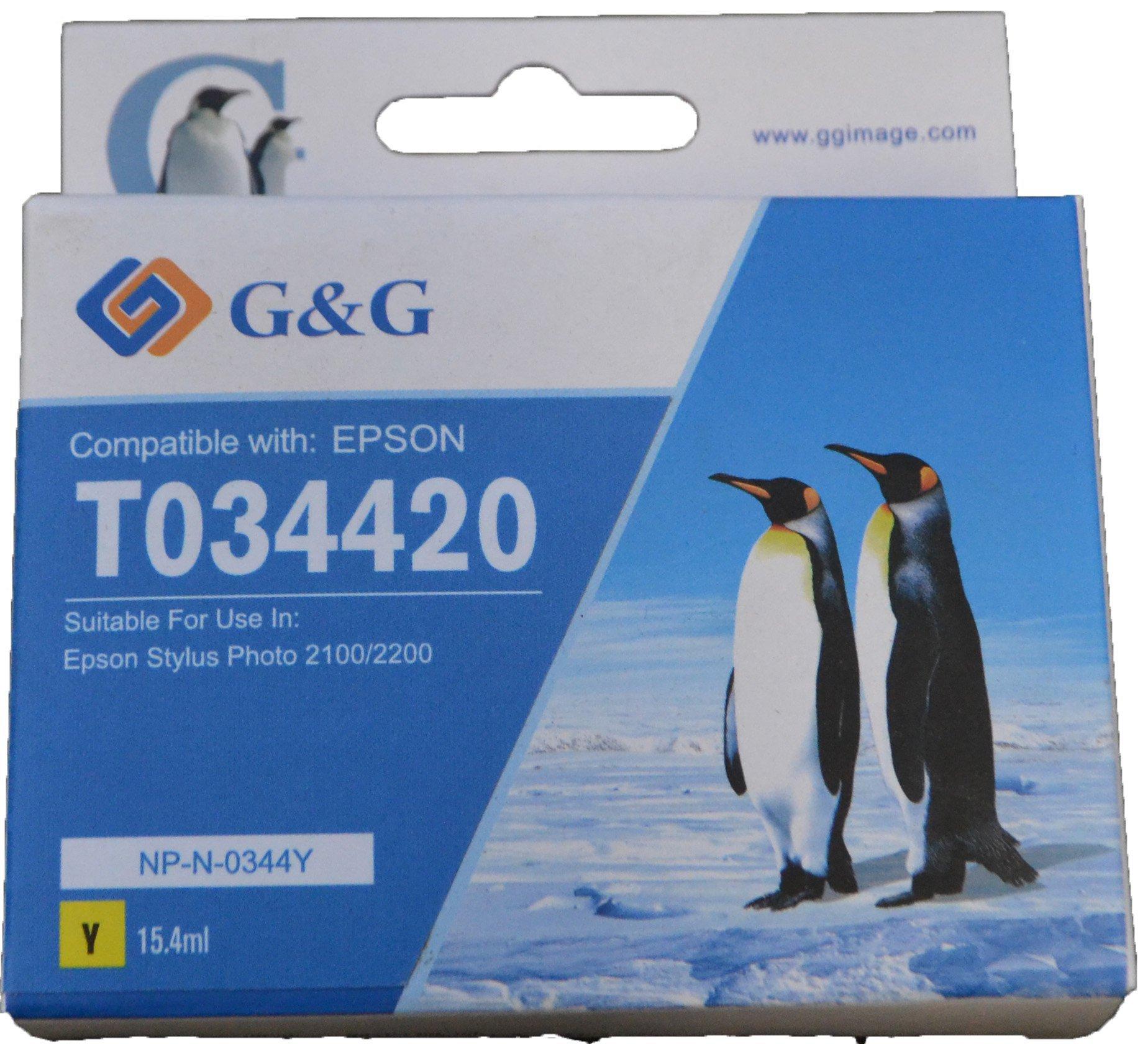 Compatible Epson G+G T0344 Yellow Ink Ctg T034440
