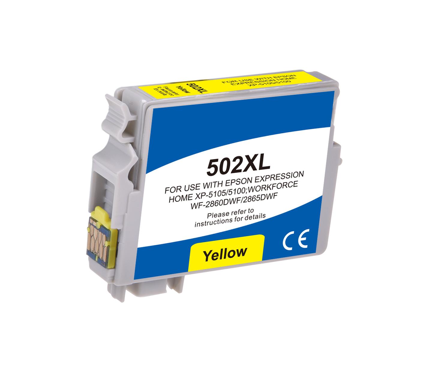 Compatible Epson G+G 502XLY Hi Cap Yellow Ink Ctg C13T02W44010