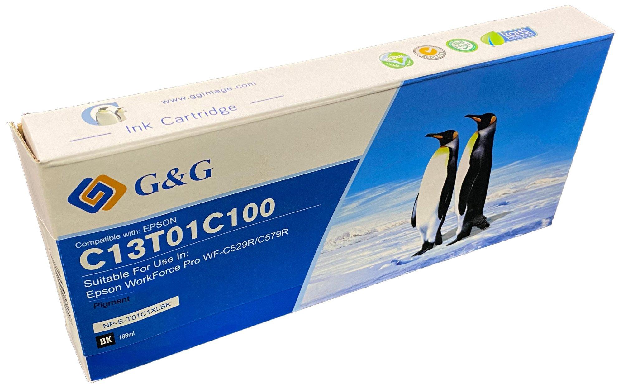 Compatible Epson G+G C13T01C100 Black Ink Ctg
