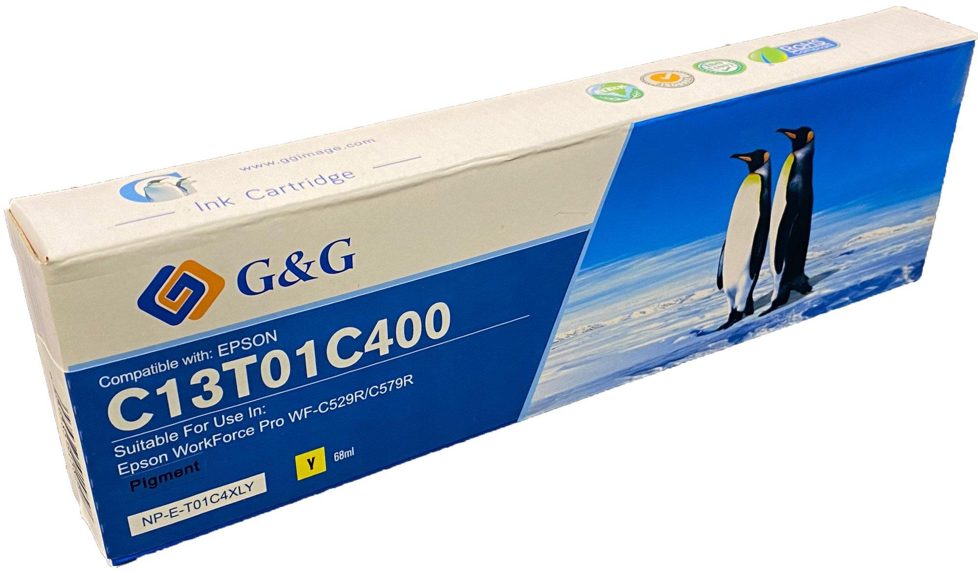 Compatible Epson G+G C13T01C400 Yellow Ink Ctg