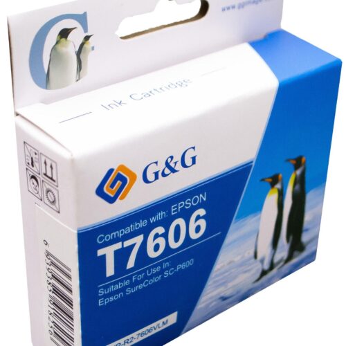 Compatible Epson G+G T7606 Vivid light Magenta Wide Format Ink Ctg C13T760640